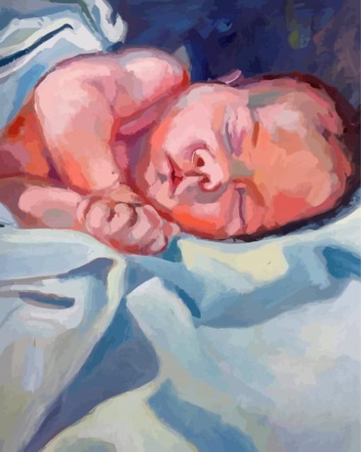 Abstract Newborn Baby Paint By Numbers