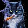 Aesthetic Cat Smoking Paint By Numbers