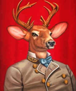 Aesthetic Deer In Suite Paint By Numbers