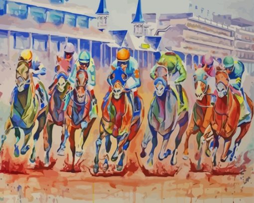 Aesthetic Kentucky Derby Paint By Numbers