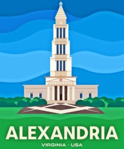 Alexandria Virginia USA Poster Paint By Numbers