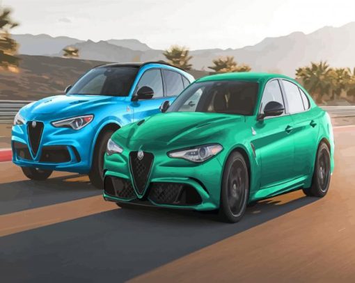 Alfa Romeo Stelvio Cars Paint By Numbers