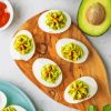 Avocado Deviled Eggs Paint By Numbers