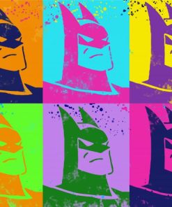 Batman Colorful Pop Art Paint By Numbers