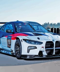 BMW Race Sport Car Paint By Numbers