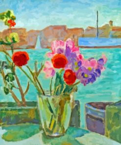 Bell Vanessa Flowers On A Balcony Paint By Numbers