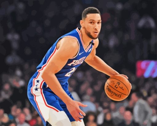 Ben Simmons Professional Basketball Player Paint By Numbers