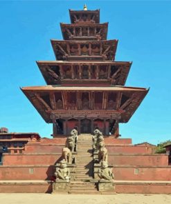 Bhaktapur Nyatapola Temple Paint By Numbers