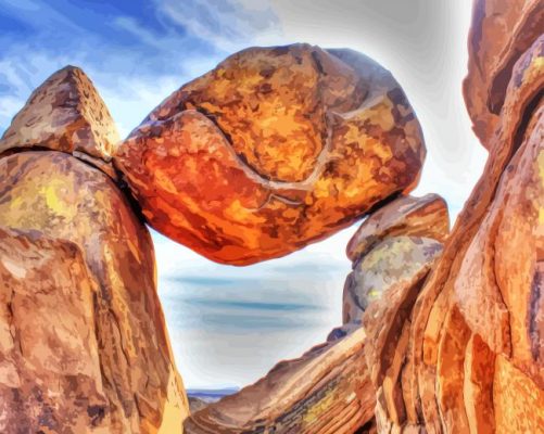 Big Bend National Park Balanced Rock Paint By Numbers