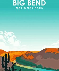 Big Bend National Park Poster Paint By Numbers