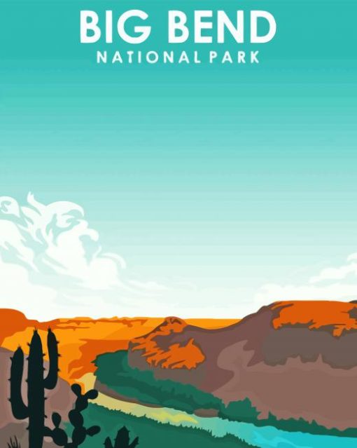 Big Bend National Park Poster Paint By Numbers