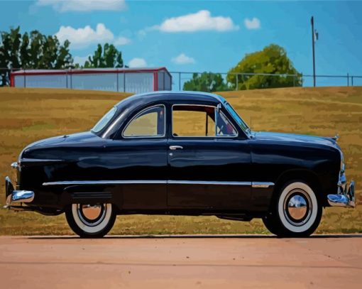 Black 49 Ford Coupe Paint By Numbers