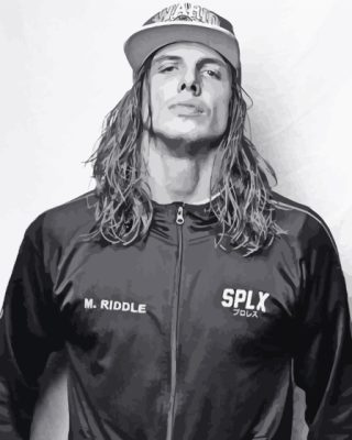 Black And White Matthew Riddle Paint By Numbers