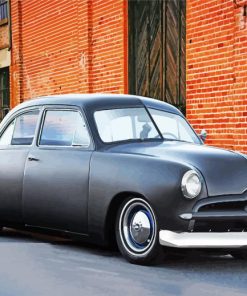 Black Matt 49 Ford Coupe Paint By Numbers