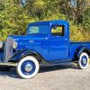 Blue 1936 Chevrolet Truck Paint By Numbers