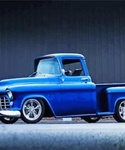 Blue Chevy truck Paint By Numbers