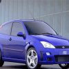 Blue Ford Focus RS Paint By Numbers