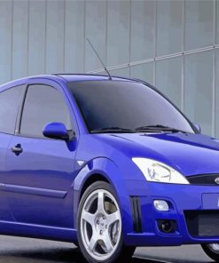 Blue Ford Focus RS Paint By Numbers