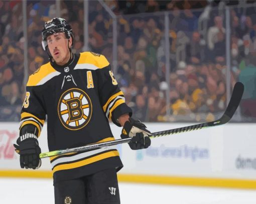 Brad Marchand Ice Hockey Player Paint By Numbers