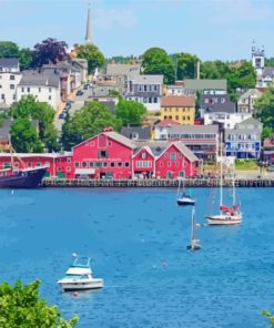 Canada Lunenburg Town Harbour Paint By Numbers