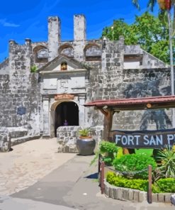 Cebu Fort San Pedro Paint By Numbers