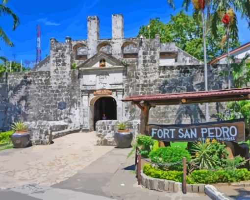 Cebu Fort San Pedro Paint By Numbers