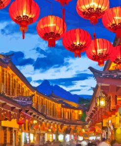 China Lijiang City Paint By Numbers