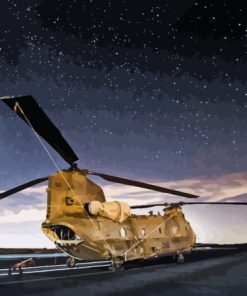 Chinook At Night Paint By Numbers