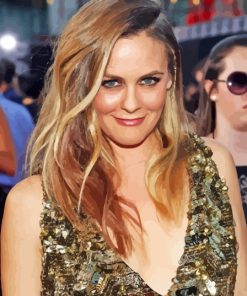 Classy Actress Alicia Silverstone Paint By Numbers