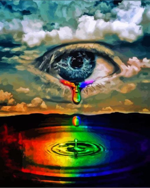 Crying Eye Art Paint By Numbers