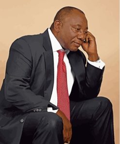 Cyril Ramaphosa South African President Paint By Numbers