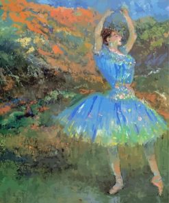 Dancer In Blue Art Paint By Numbers