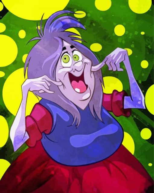 Disney Madam Mim The Sword In The Stone Paint By Numbers