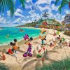 Disney Mickey And Minnie At The Beach Paint By Numbers