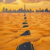 Dubai Desert Road Paint By Numbers