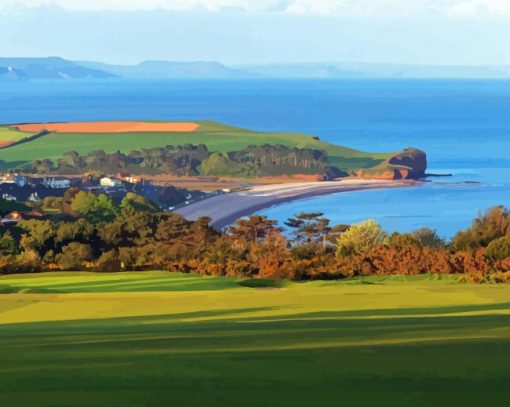 East Devon Golf Club Paint By Numbers