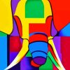 Colorful Elephant Art Paint By Numbers