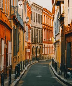 France Toulouse City Streets Paint By Numbers