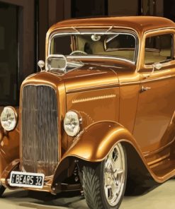 Golden 1932 Ford Paint By Numbers