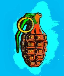 Hand Grenade Paint By Numbers