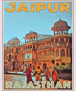 Jaipur Abstract Art Poster Paint By Numbers