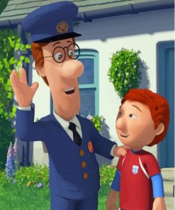 Julian And Postman Pat Paint By Numbers