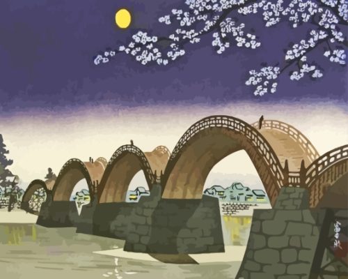 Kintai Bridge Paint By Numbers