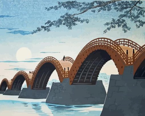 Kintaikyo Bridge Paint By Numbers