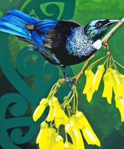 Kowhai And Bird Paint By Numbers