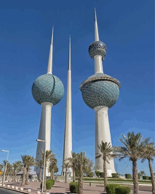 Kuwait Towers Paint By Numbers