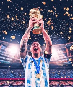 Lionel Messi Argentina World Cup Paint By Numbers