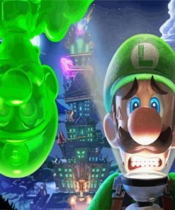 Luigis Mansion Video Game Paint By Numbers