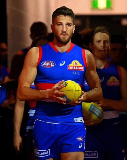 Marcus Bontempelli Western Bulldogs Player Paint By Numbers