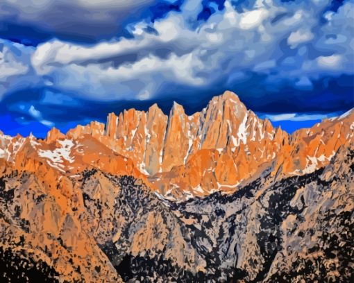 Mount Whitney California Paint By Numbers